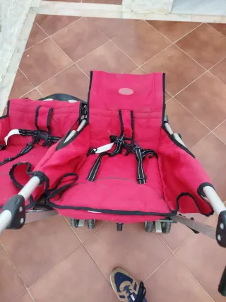 Silla gemelar MS totalmente plegable, muy práctica