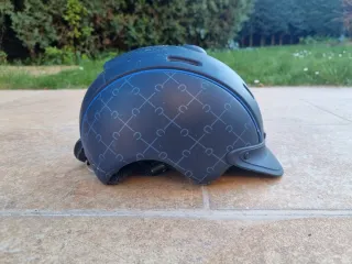 Casco de equitación azul Casco