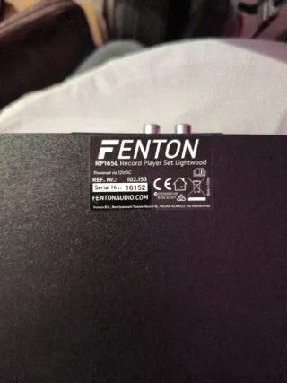 Giradiscos Fenton Marrón y Negro