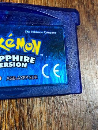 Pokémon Sapphire Version gameboy advance GBA eng
