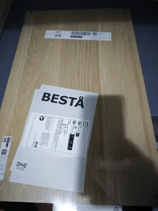 Mueble Besta Blanco y Madera