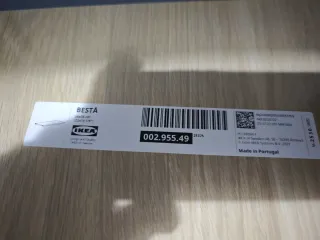 Mueble Besta Blanco y Madera