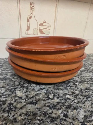 3 Cazuelas de barro grandes