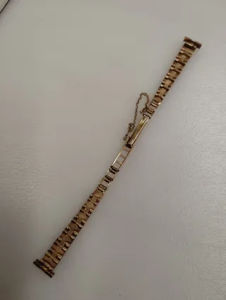 Correa armis reloj chapada años 70 con cadena