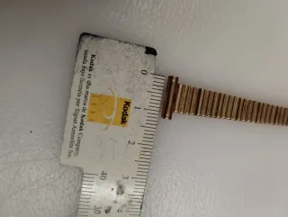 Correa armis reloj chapada años 70 con cadena