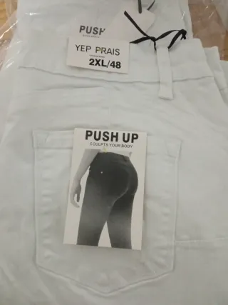 Pantalon blanco push Up talla XL 46 y 2 XL 48