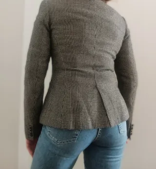 Blazer Ralph Lauren Cuadros Gris