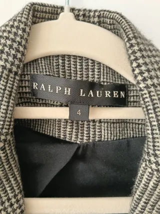 Blazer Ralph Lauren Cuadros Gris