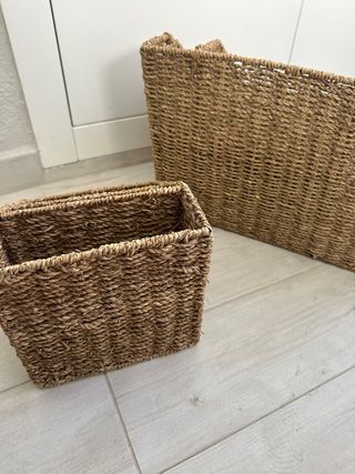 Set Organizadores Escritorio Mimbre