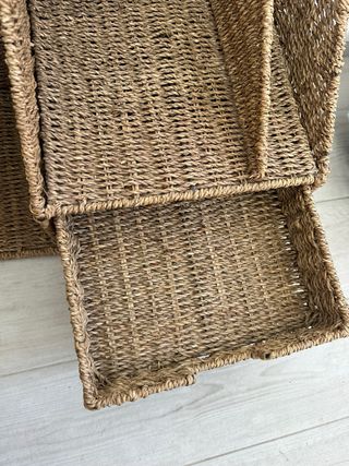 Set Organizadores Escritorio Mimbre