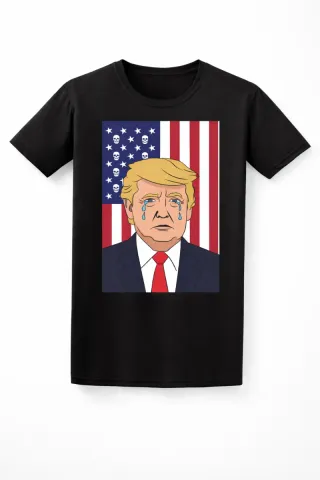 Camiseta Trump Bandera USA Calaveras