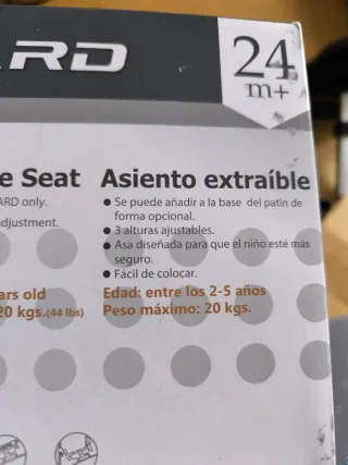Pack Patín y Asiento Segboard Bebé