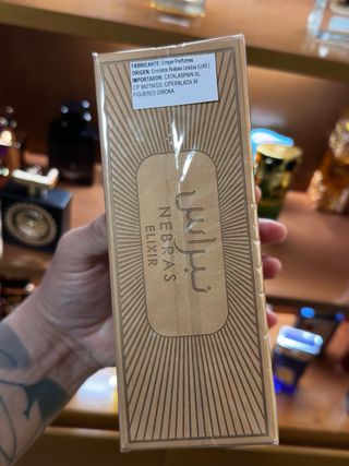 Perfume Nebras Elixir Lattafa Original Dorado