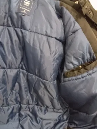 Chaqueta G-Star Invierno Hombre Negra con capucha.