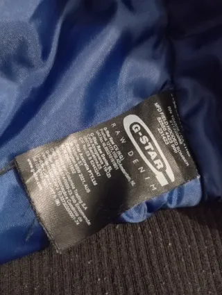 Chaqueta G-Star Invierno Hombre Negra con capucha.