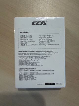 CCA LYRA IEM Hybrid (1DD+1BA) Crystal Clear
