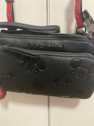 Bolso Desigual Mickey Negro y Rojo