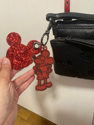 Bolso Desigual Mickey Negro y Rojo