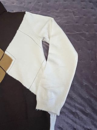 Jersey Cuello Alto Rombos Talla S