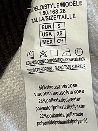 Jersey Cuello Alto Rombos Talla S