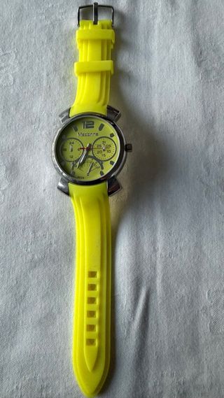 Orologio Madonna Giallo Fluo Cinturino Silicone