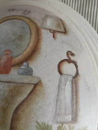 Cuadros ovalados para baños