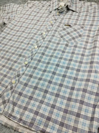 Camisa Diesel cuadros azul y blanco