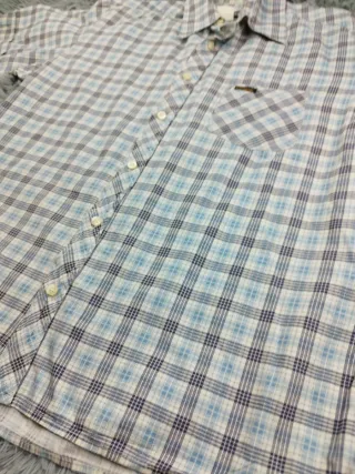 Camisa Diesel cuadros azul y blanco