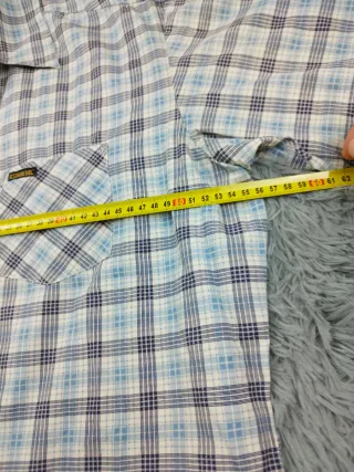 Camisa Diesel cuadros azul y blanco