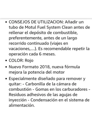 MOTUL aditivo motor gasolina