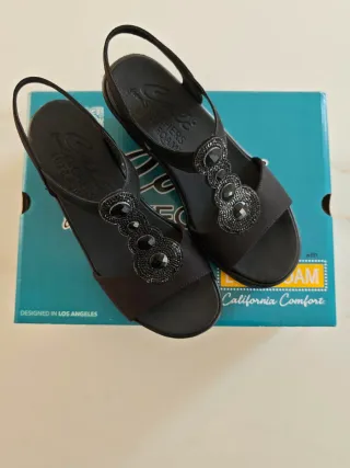 Skechers Rumble On Slay Queen Sandalias Mujer