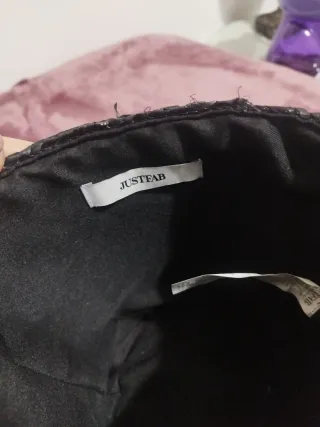 Bolso bombonera negro y beige