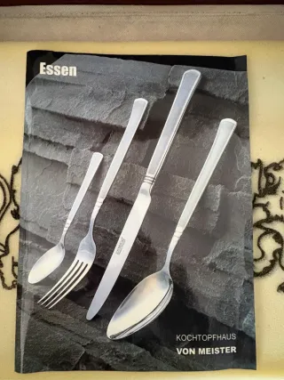 Set Posate Valigetta Pelle Metallo