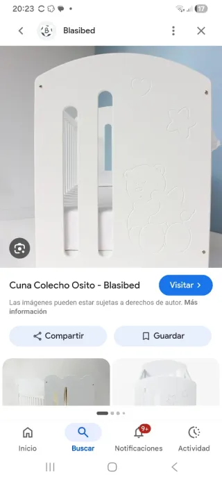 Cuna Colecho Osito - Blasibed Blanca