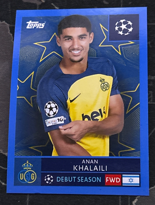 465 KHALAILI BLUE AZUL CHAMPIONS STICKERS 25 26