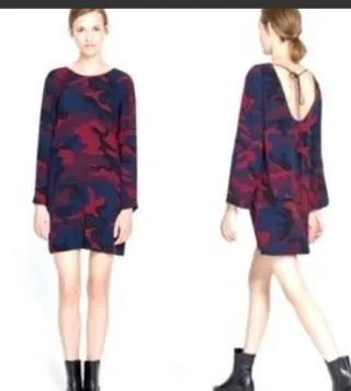 Vestido Zara Camuflaje