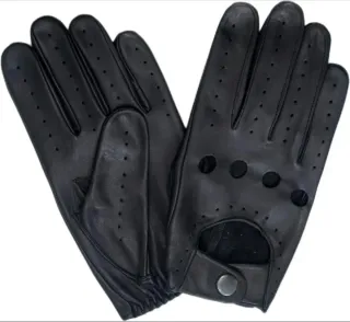 Guantes de cuero finos para moto/coche