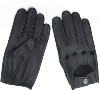 Guantes de cuero finos para moto/coche