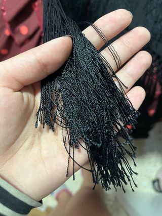 Mantoncillo Flamenco Bordado Negro