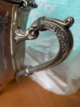 Set da tè vintage argentato