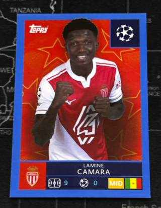 79 CAMARA BLUE AZUL CHAMPIONS STICKERS 25 26