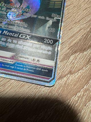 Carta Pokémon Mewtwo GX 78/73 L. Luminosas