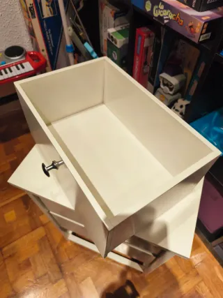 Mesitas de noche blancas (2 unidades)