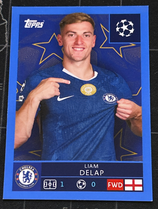 165 DELAP BLUE AZUL CHAMPIONS STICKERS 25 26