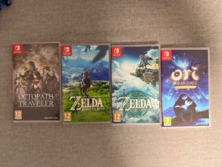 Pack Nintendo Switch + 4 Juegos + Mando