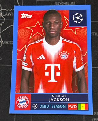 206 JACKSON BLUE AZUL CHAMPIONS STICKERS 25 26