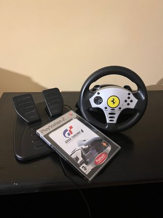 Urgente vender Volante Ferrari PS2 + Gran Turismo4