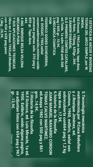 Libros varios,precios y datos en última foto.