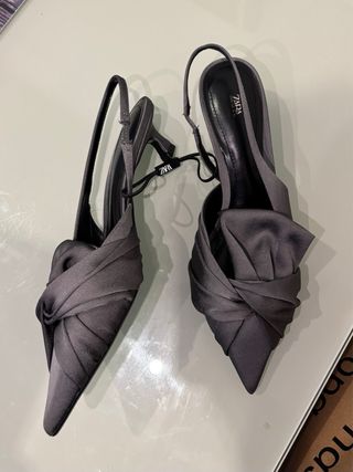 Zapato tacón destalonado Zara Talla 37