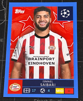 373 SAIBARI BLUE AZUL CHAMPIONS STICKERS 25 26